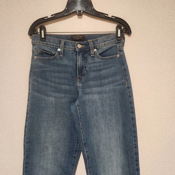 Banana Republic High Rise Barrel Jeans Size 24 Tall - Picture 3 of 5